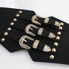 Women's Western Corset Belt Elastic Waist Belts for Dresses