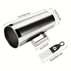 Stainless Steel 30cm Guiro Instrument With Scraper