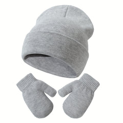 Unisex Toddler Hat And Gloves Baby Beanie Knitted Ski Hat For 0 7 Years Baby