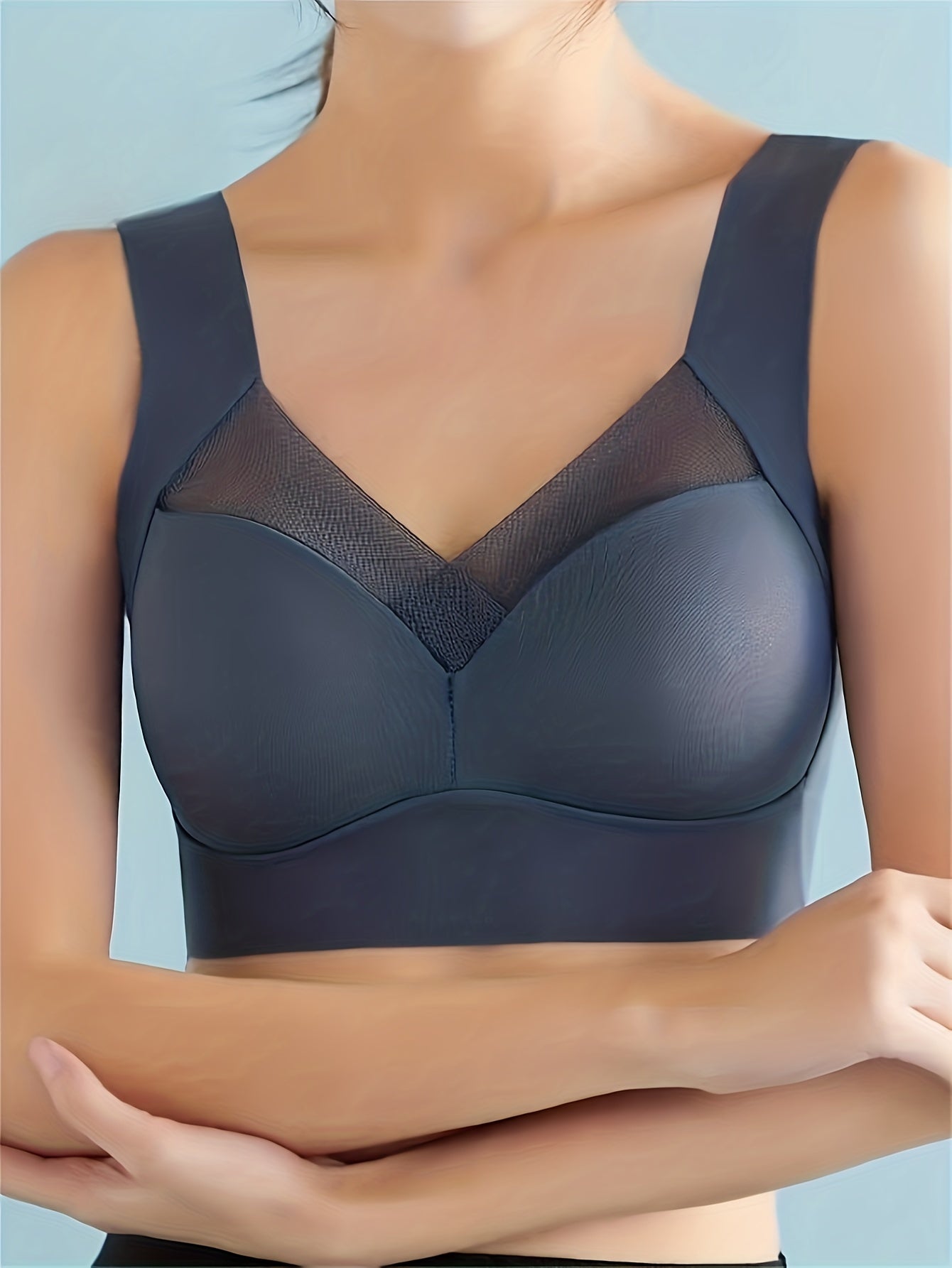 4pcs Wireless Push Up Bra Comfy & Breathable Women's Lingerie
