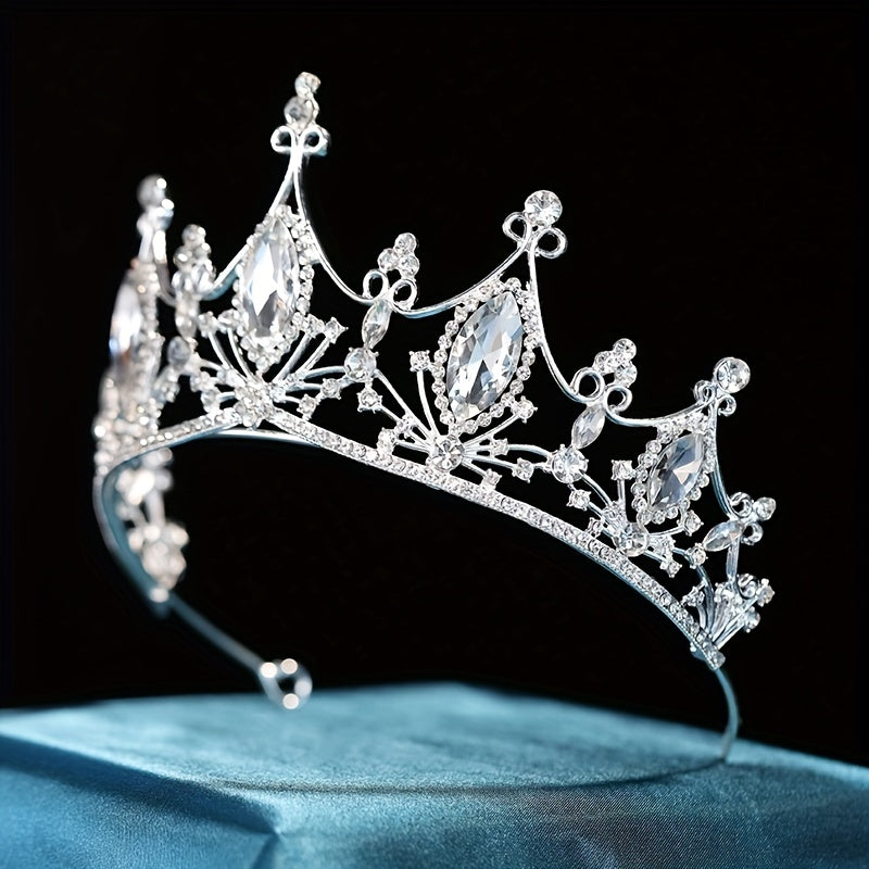 Crystal Crown Silvery Princess Tiara Head Jewelry Hair Accessories