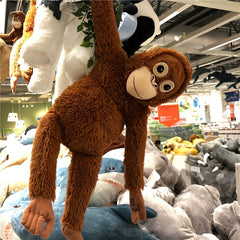 Plush Monkey Doll Toy Mimics Humans Soft Stuffed Animal Birthday Gift