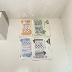 Index Stickers Set: Writeable Paper Sticky Notes Loose Leaf Bookmarks
