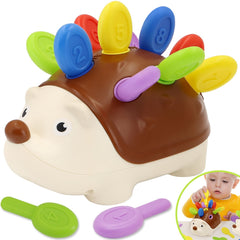 Cute Hedgehog Fine Motor Training Toy for Toddlers 1-3 Years