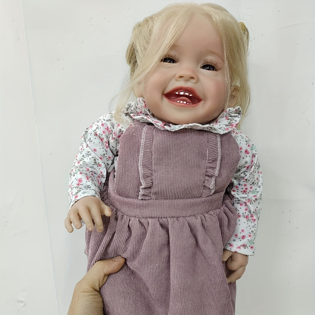 20 Inch Open Eyes Reborn Dolls Realistic Dolls W/ Hair Clothes Body