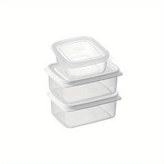 3pcs Organizer Bins Clear Plastic Bins For Fridge Freezer Kitchen Cabinet Pantry