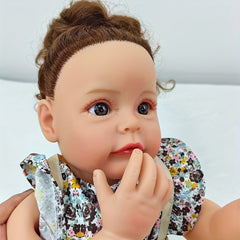 22-inch Reborn Baby Dolls Soft Body Newborn Doll Christmas Gift Kids