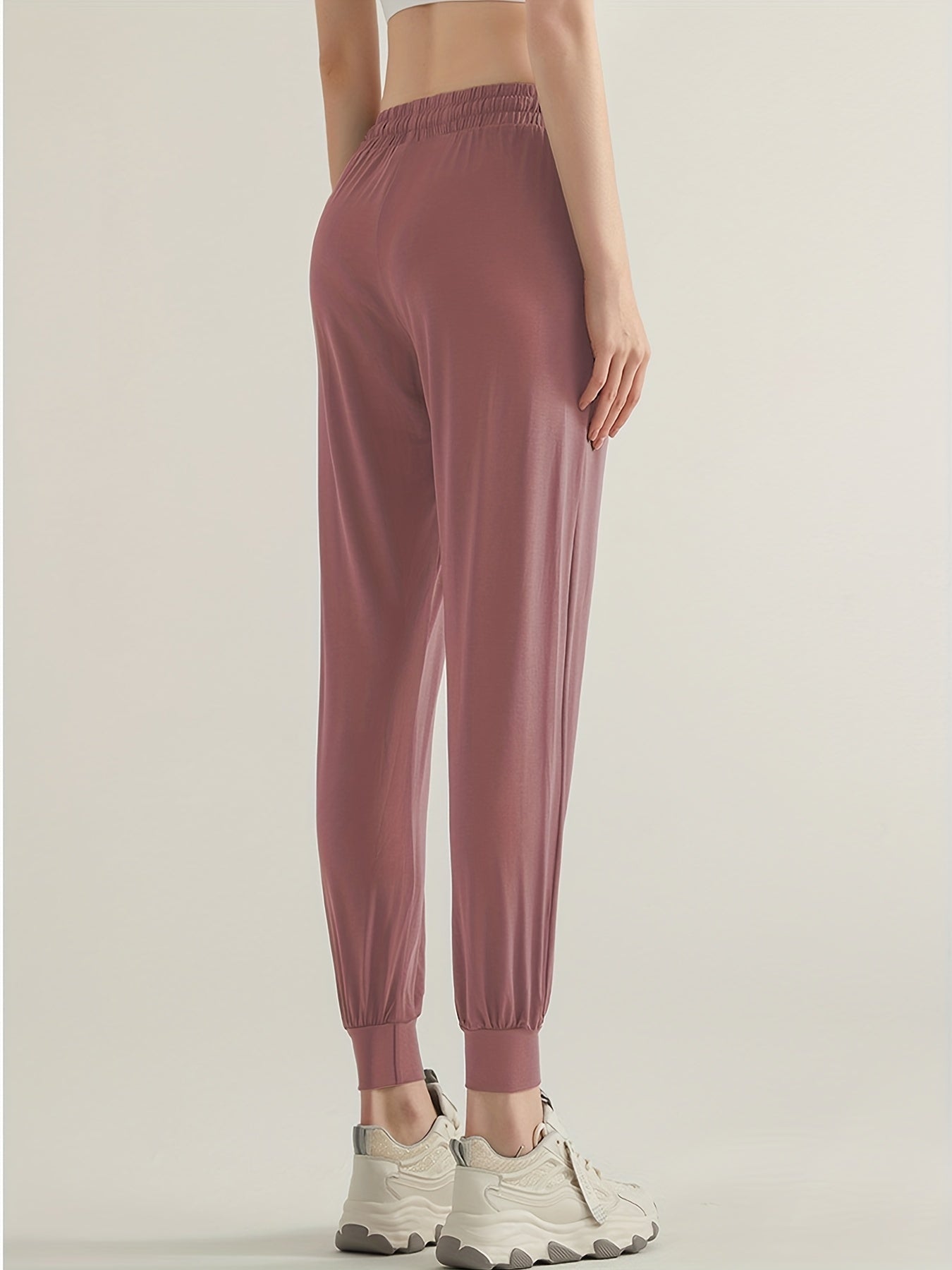 Women's Quick Dry Drawstring Jogger Pants for Yoga Fitness
