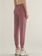 Women's Quick Dry Drawstring Jogger Pants for Yoga Fitness