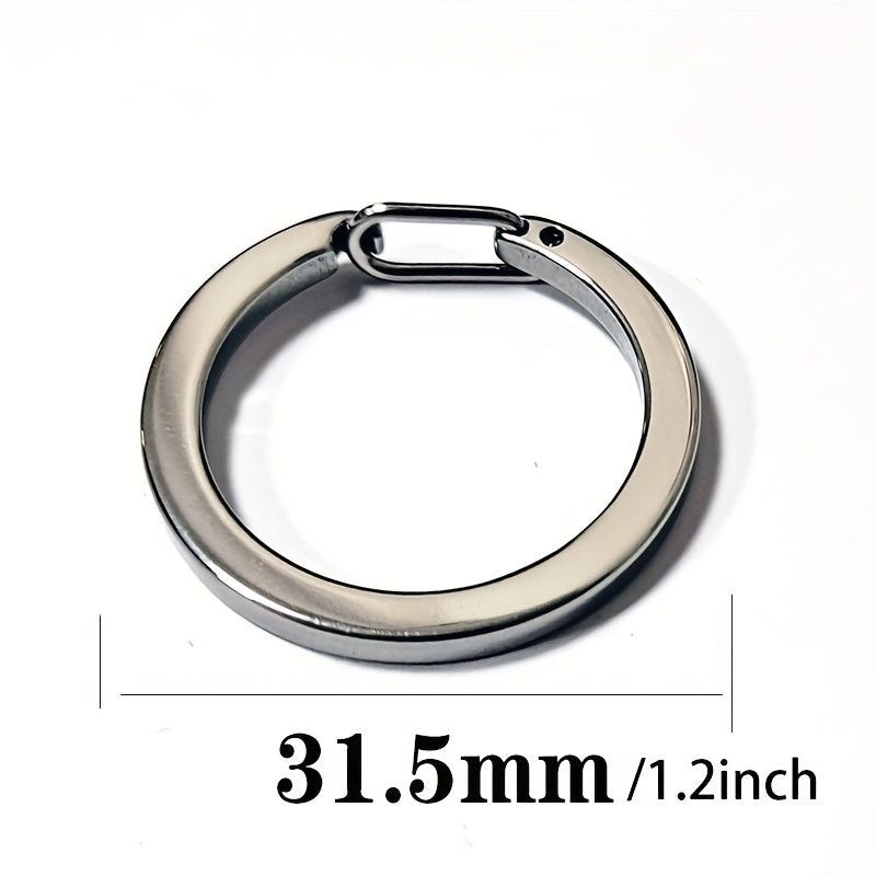 2pcs Steel Carabiner Keychain Quick Release Lightweight for Outdoor