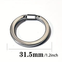 2pcs Steel Carabiner Keychain Quick Release Lightweight for Outdoor
