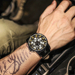 Men's Retro Round Quartz Watch