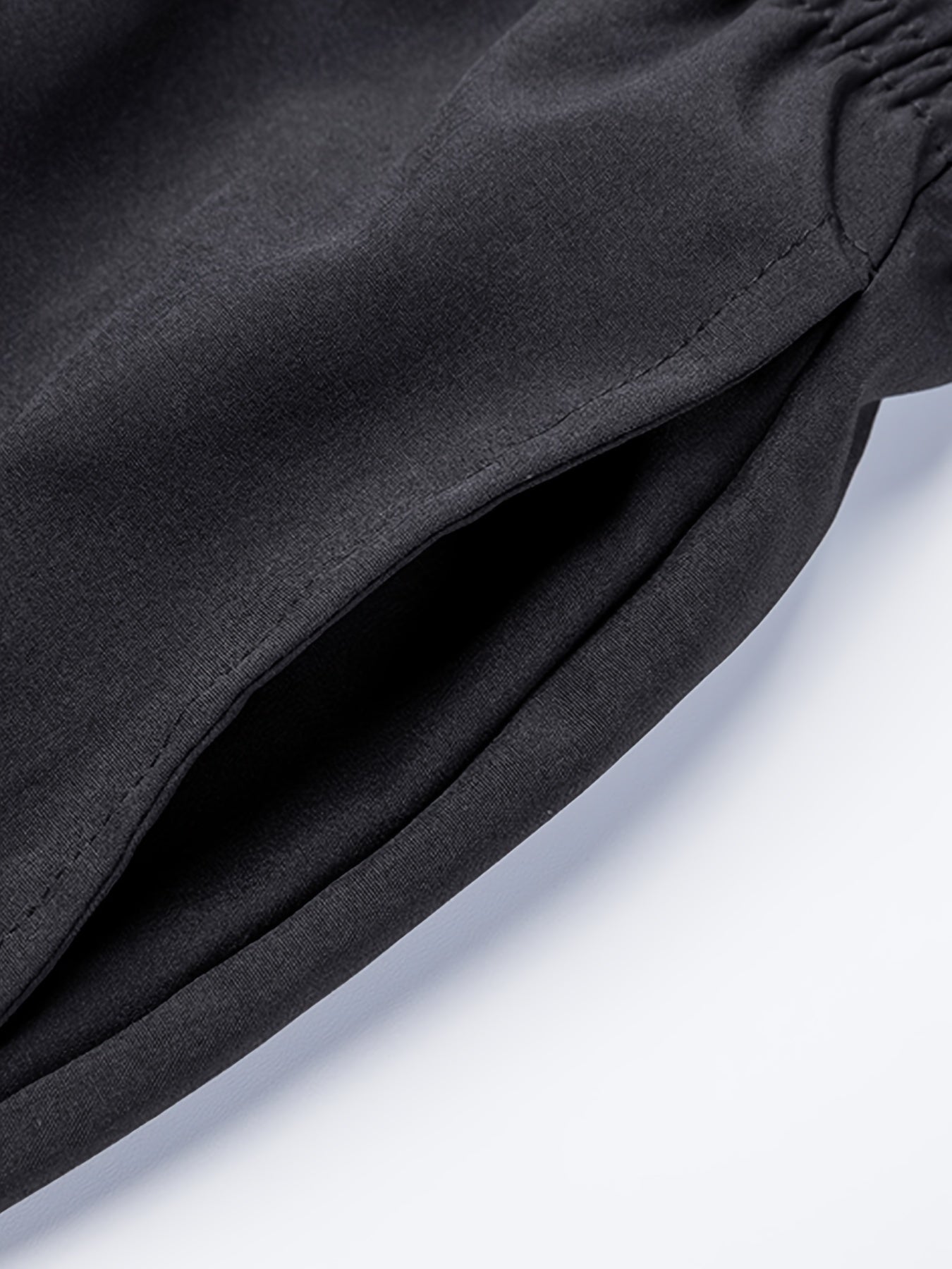 Men's Loose Solid Shorts Pockets Active Breathable Drawstring Shorts