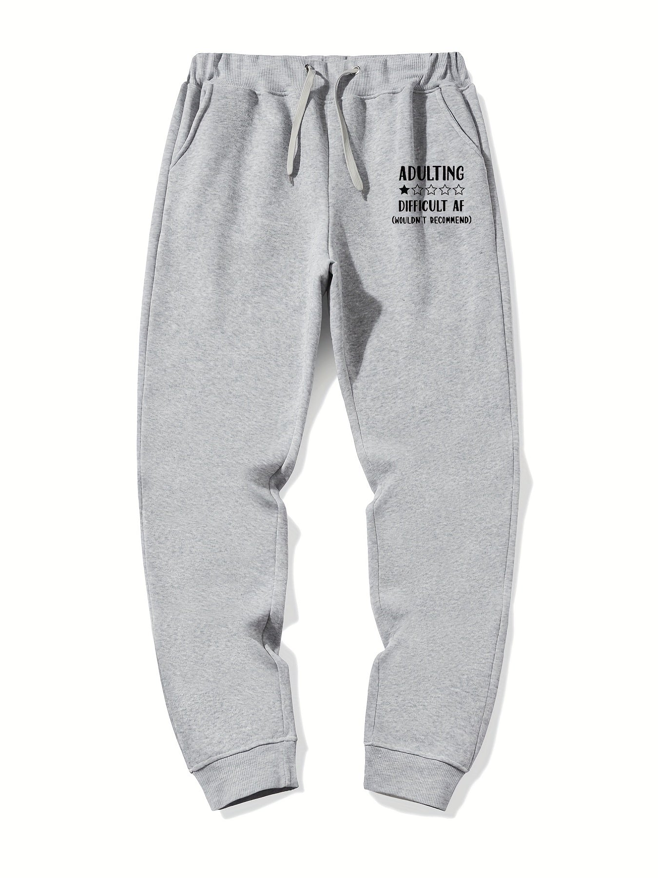 Men's Drawstring Sweatpants Loose Casual Jogger Pants