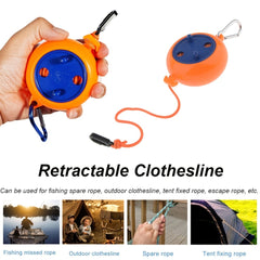 Portable Retractable Clothesline 8m Elastic