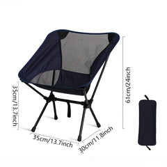 Portable Outdoor Moon Chair - Lightweight & Foldable Camping Fishing Home Seat