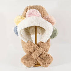 Cartoon Plush Ear Winter Hat for Toddler