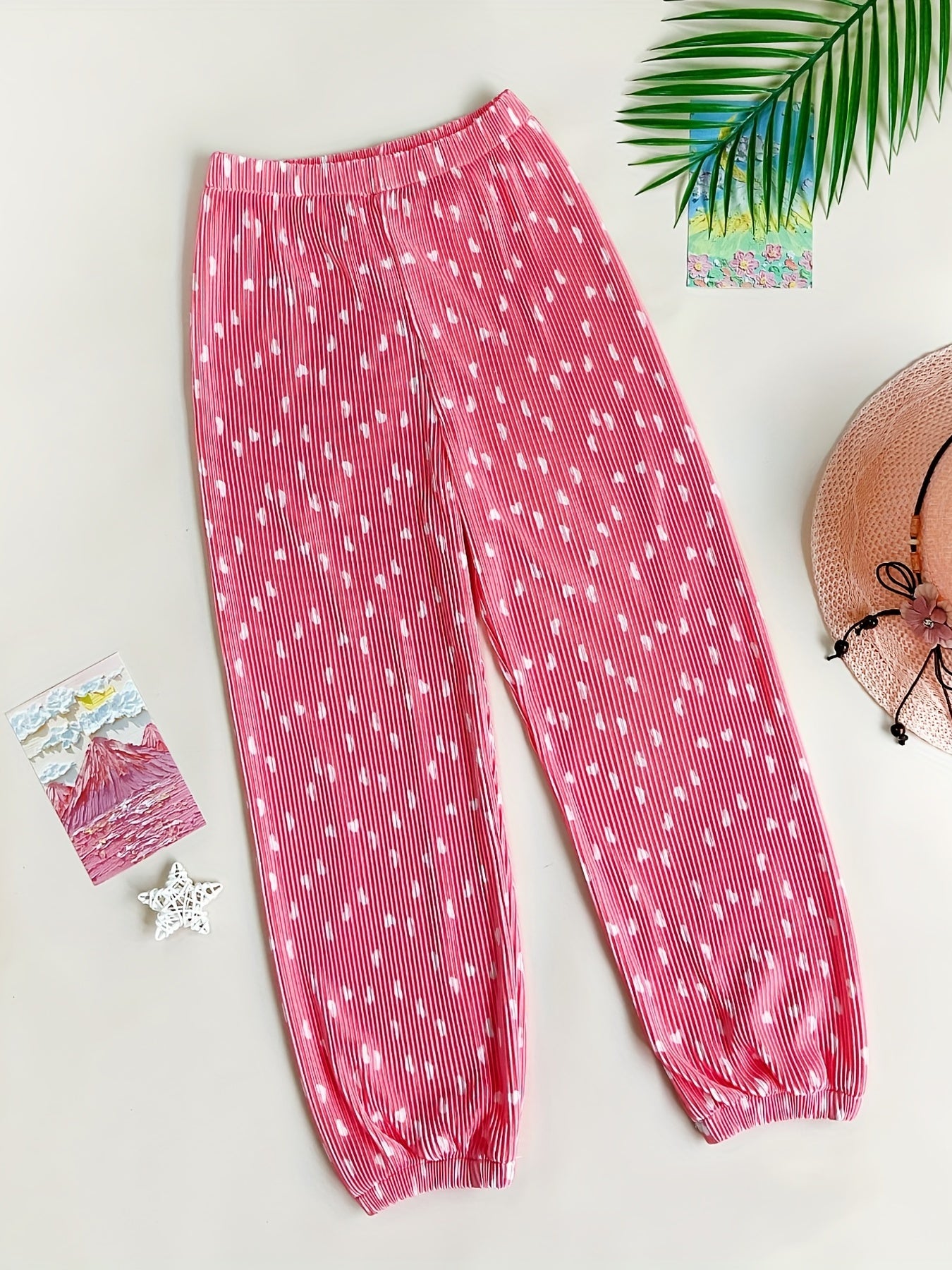 Girls Casual Elastic Waist Anti-mosquito Pants Kids Outwear Pants