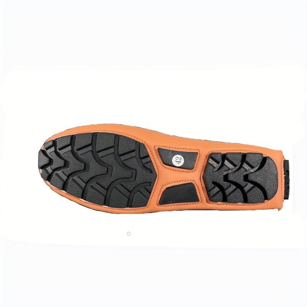Men's Comfy Slip On Loafer Shoes Outdoor Anti skid Rubber Sole