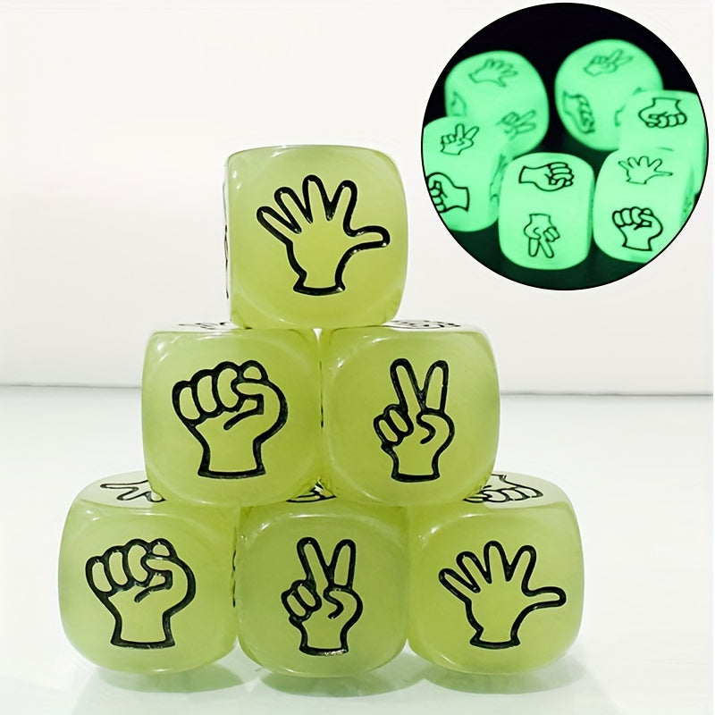 Glow in the dark Finger Guessing Dice Set