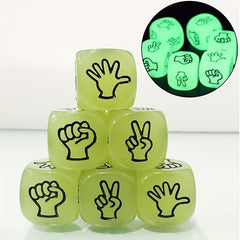 Glow in the dark Finger Guessing Dice Set