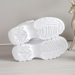 Women's Chunky Sneakers Low Top Platform Trainers Casual Round Toe