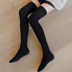 Women's Striped Thigh High Socks - Over The Knee Boot Socks