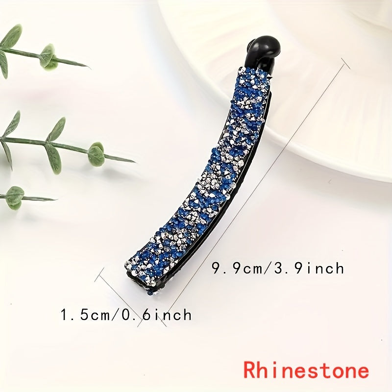 Diamond Pearl Hair Clip Elegant Hairpin Accessory