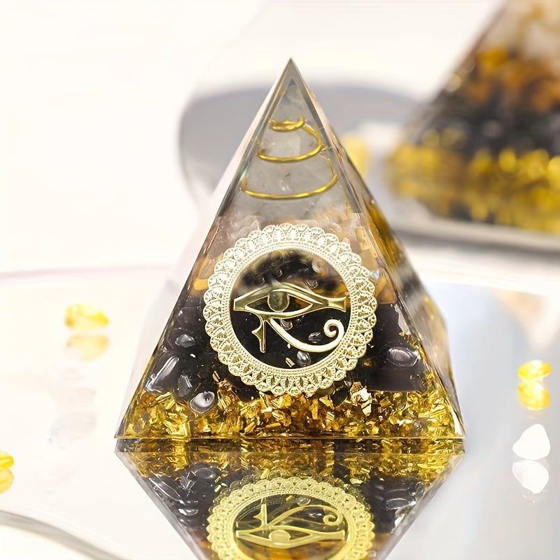 Crystal Pyramid Healing Reiki Chakra Meditation Lucky Stone