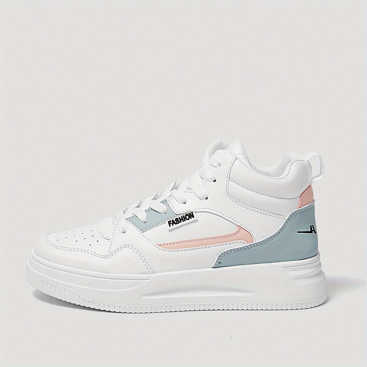 Colorblock Platform Skate Shoes High Top Sneakers