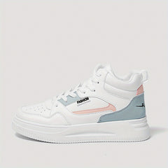 Colorblock Platform Skate Shoes High Top Sneakers