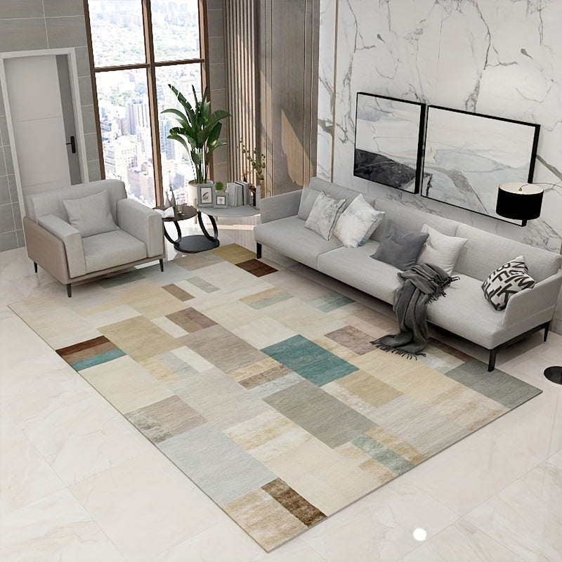 Modern Geometric Area Rug for Living Room Bedroom