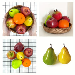 6pcs Realistic Artificial Fruit Set for Home Kitchen Party Decoration
