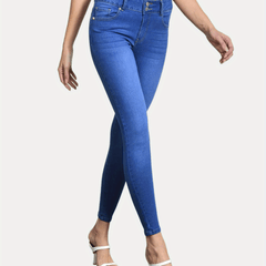 High Waist Skinny Jeans Slim Fit Ankle Length Denim Pants