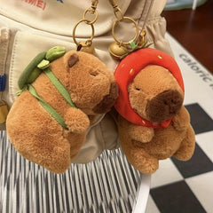 Capybara Pendant Plush Doll Student Gift Portable Card