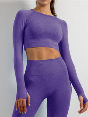 Dot Style Seamless Athletic Long Sleeves Running Shirt