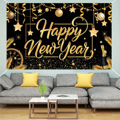 Year Backdrop Banner Cloth Background for Party Decorations