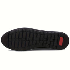 CLOHOO Custom Leather Loafer Shoes w/ Rubber Sole