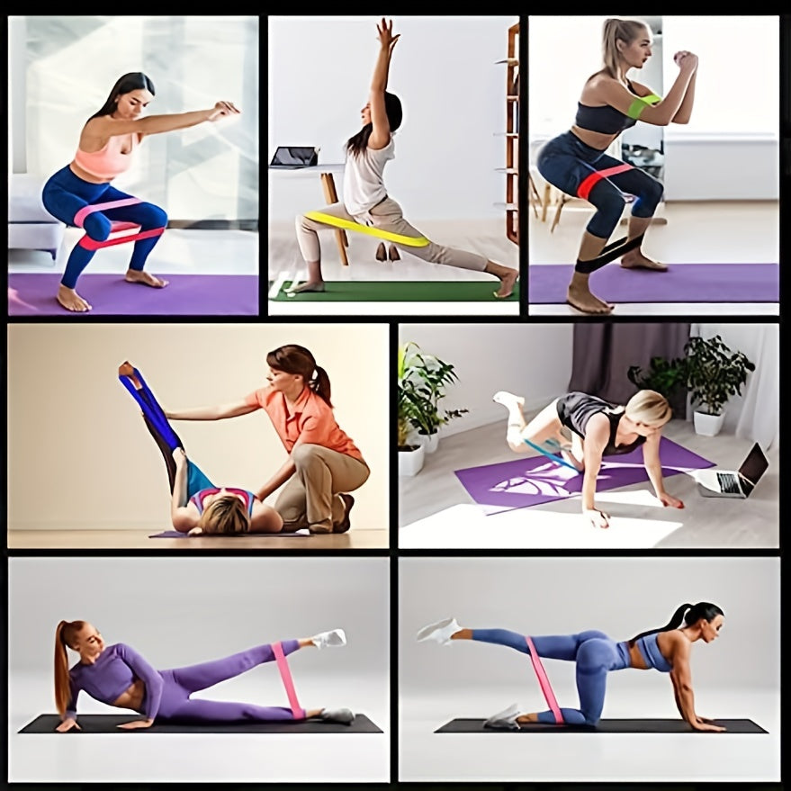 5pcs Resistance Loop Bands for Workout Legs Arms, Different Levels