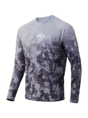 Men's Sun Protection Quick Dry Long Sleeve Tops for Outdoor Fishing