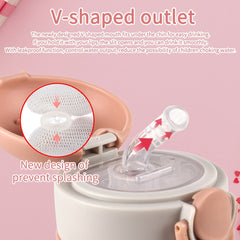 10oz Baby Sippy Cup Spill Proof Straw Transition Bottle for Toddlers