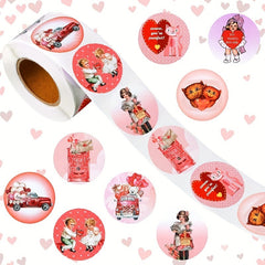 500pcs Decorative Stickers Roll Self-adhesive Sticker Labels