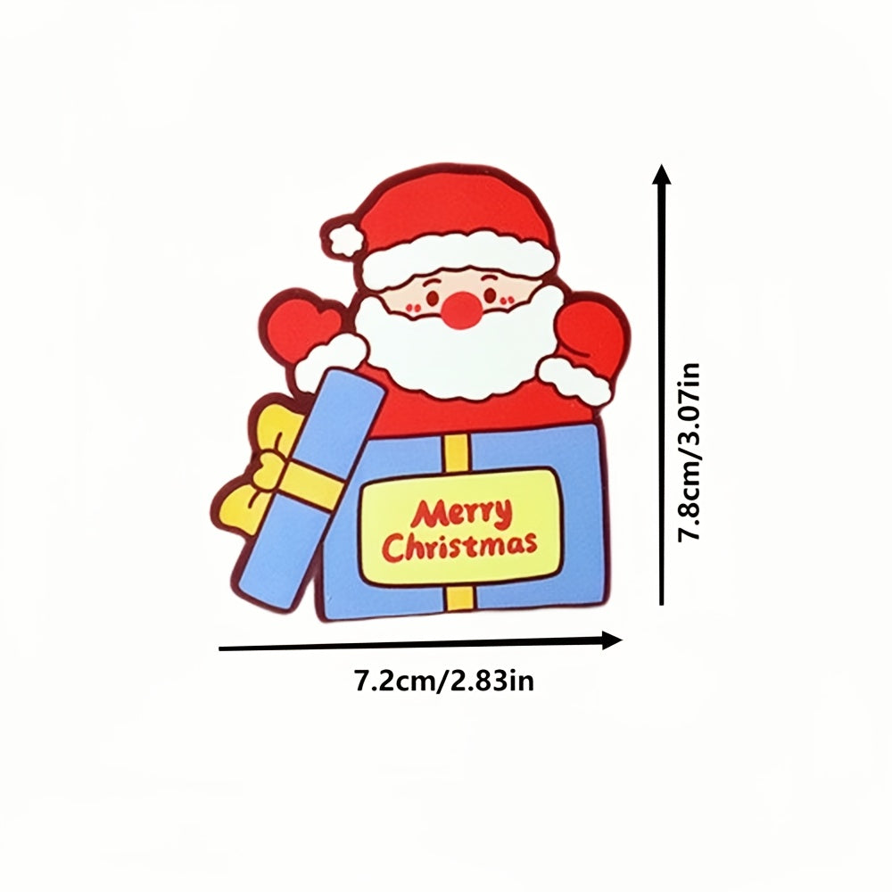 50pcs Mixed Christmas Candy Cards DIY Lollipop Holder Cartoon Animal Paper Clips