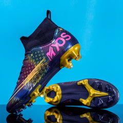Kids Unisex AG Cleat Soccer Shoes Professional Breathable Training Shoes