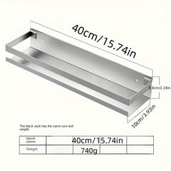 1pc Stainless Steel Storage Rack Thickened Kitchen Bathroom Organizer