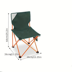 Portable Camping Folding Chair with Backrest for Fishing & Beach