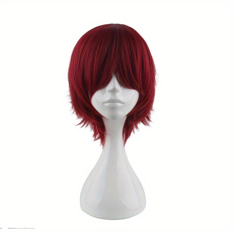 Men's 12 Inch Anime Dress Up Wig Cosplay Chemical Fiber Wig