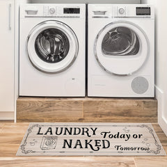 Farmhouse Laundry Room Mat Non-slip Waterproof Rug