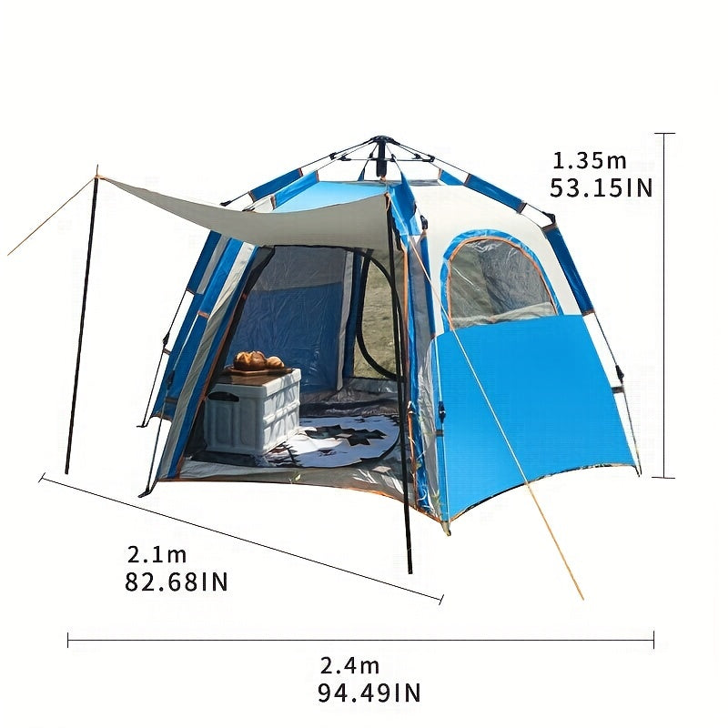 Portable Hexagonal Tent Quick Opening Durable Tent For Outdoor Camping