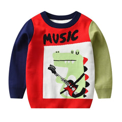 Boys Dinosaur Knitted Sweater